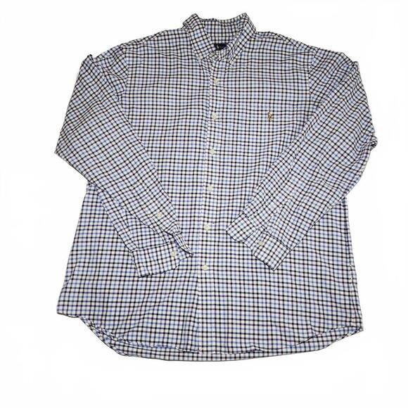 Ralph Lauren Men's Casual Shirt Size XL Blue and Purple Checkered - Picture 1 of 7